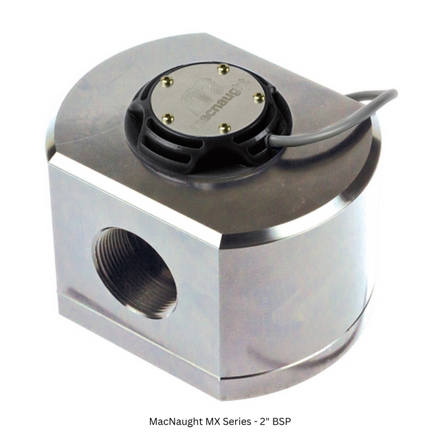MacNaught MX Series Oval Gear Flowmeter – Stainless Steel Body for Fuels and Oils – with Blind Non-Indicating Pulse Output