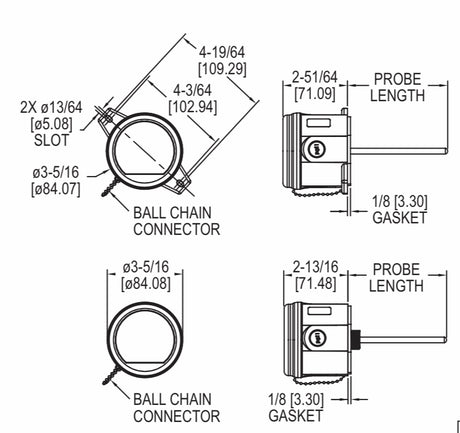 Dwyer Series BTT Temperature Transmitter - for Liquid Immersion