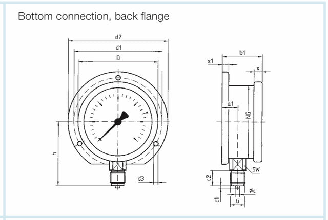 Afriso Optional Extras for 50mm, 63mm and 100mm Pressure Gauges