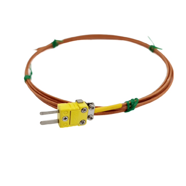 Type K Thermocouple Bead Junction with Miniplug and Clamp