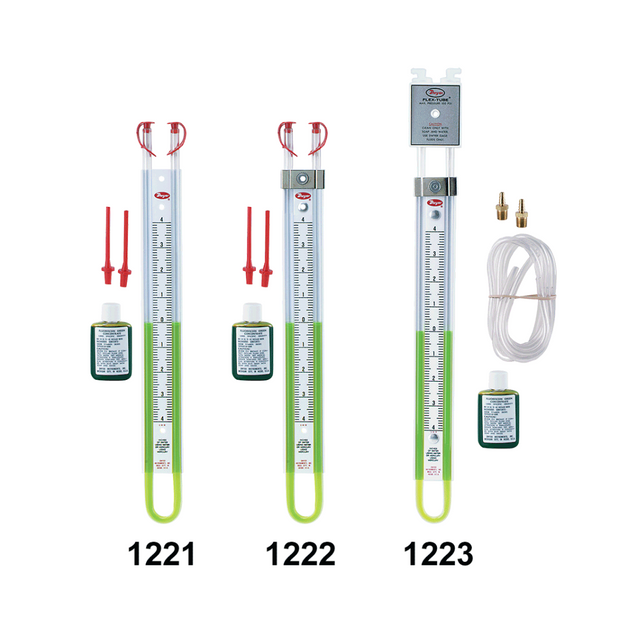 Dwyer Flex-Tube U-Tube Manometer – Fluid Filled