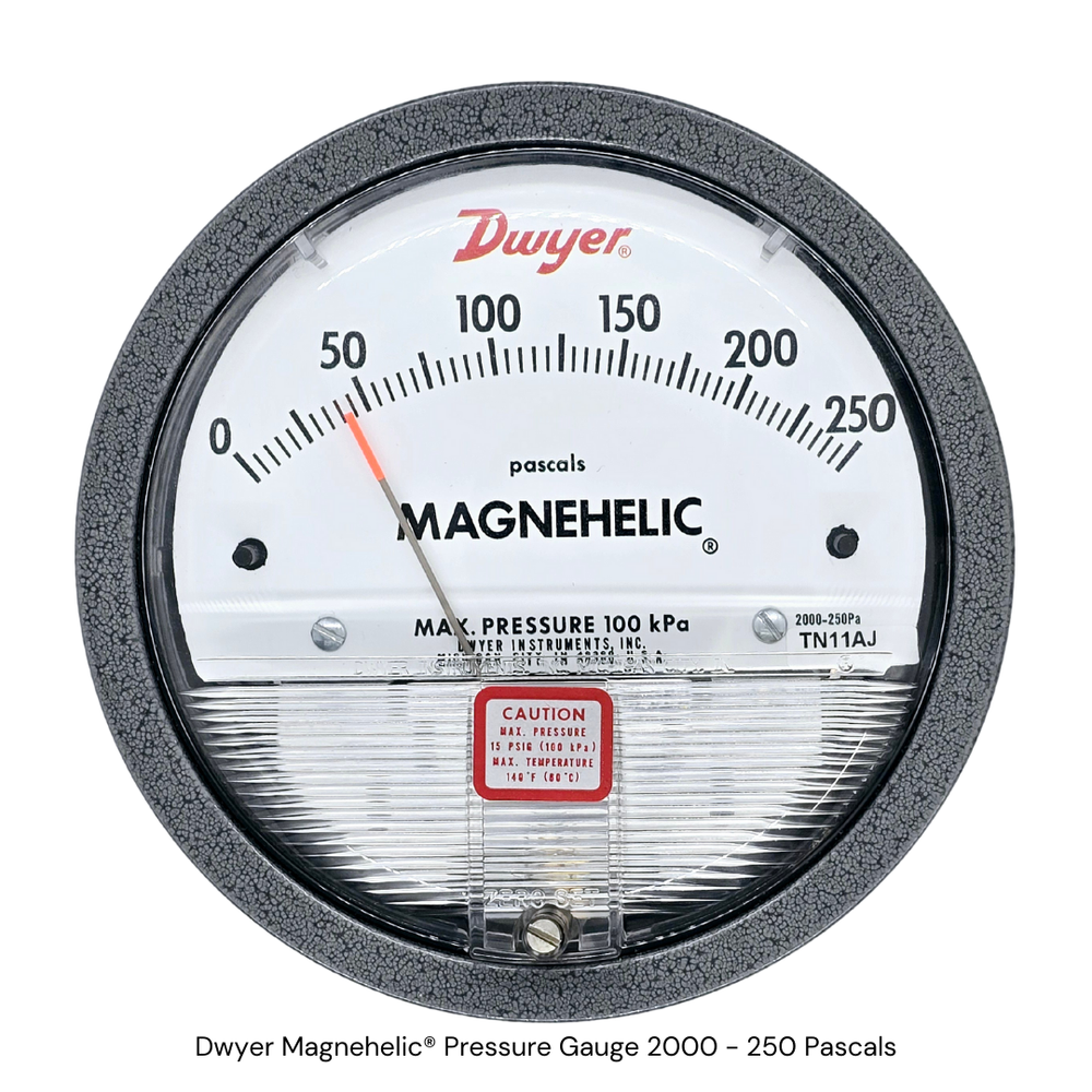 Dwyer Magnehelic®️ 2000 Series Pressure Gauge