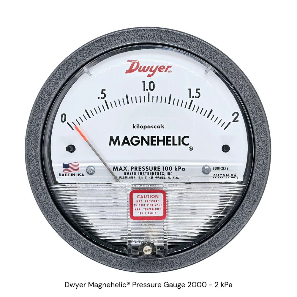 Dwyer Magnehelic®️ 2000 Series Pressure Gauge