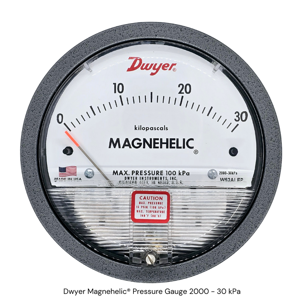 Dwyer Magnehelic®️ 2000 Series Pressure Gauge