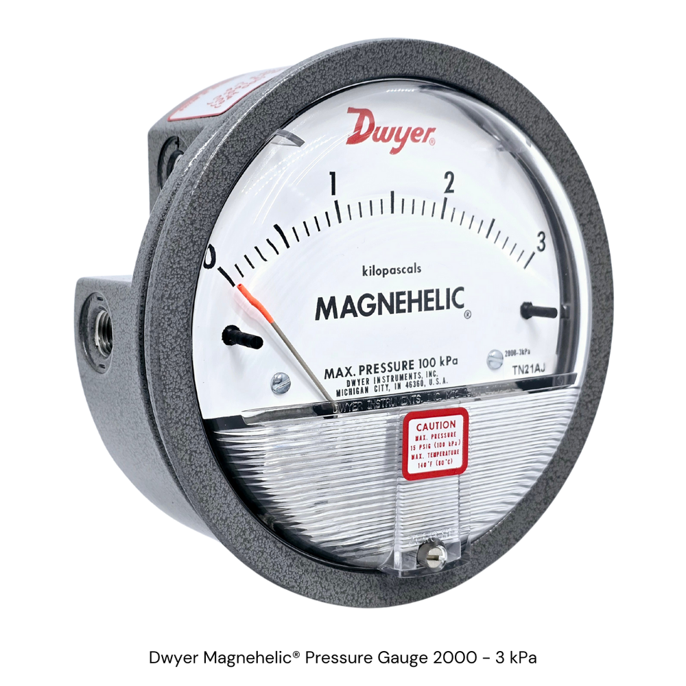 Dwyer Magnehelic®️ 2000 Series Pressure Gauge