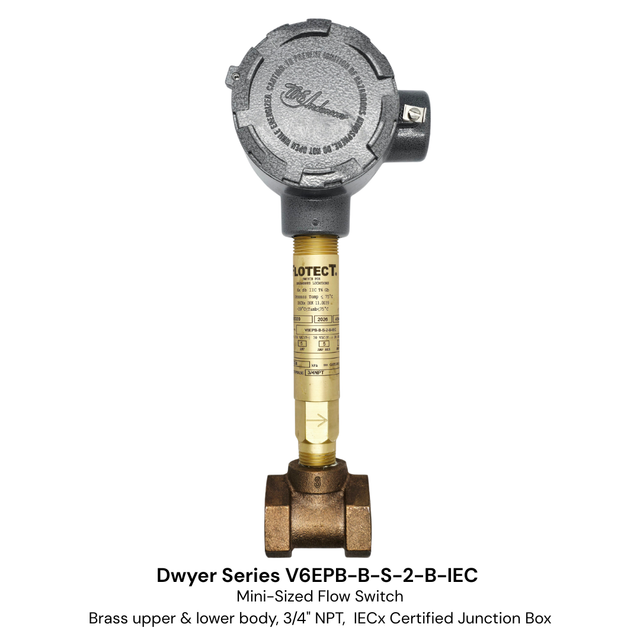 Dwyer Series V6 Flotect® Mini-Size Flow Switch