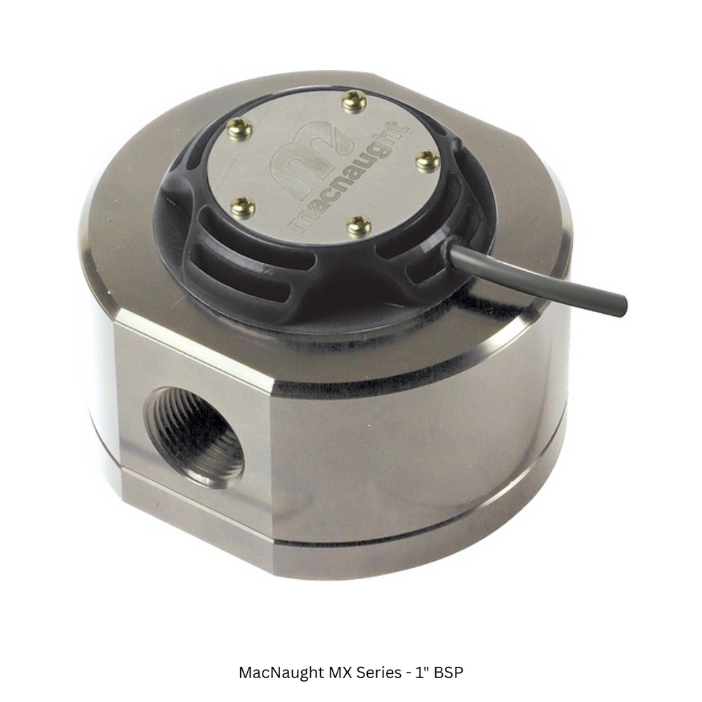MacNaught MX Series Oval Gear Flowmeter – Stainless Steel Body for Fuels and Oils – with Blind Non-Indicating Pulse Output