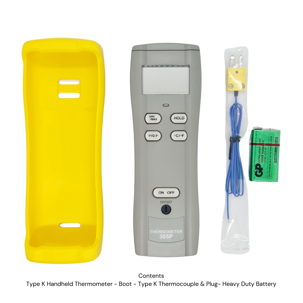 Type K Handheld Digital Thermometer 305P