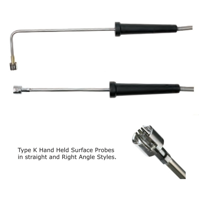 Type-K Handheld Surface Temperature Probe