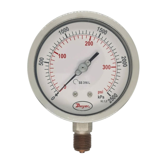 Dwyer 100mm All Stainless Steel Pressure Gauge