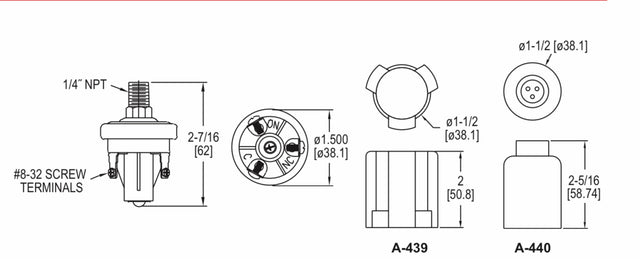 Dwyer Series A6 Durable Pressure Switch