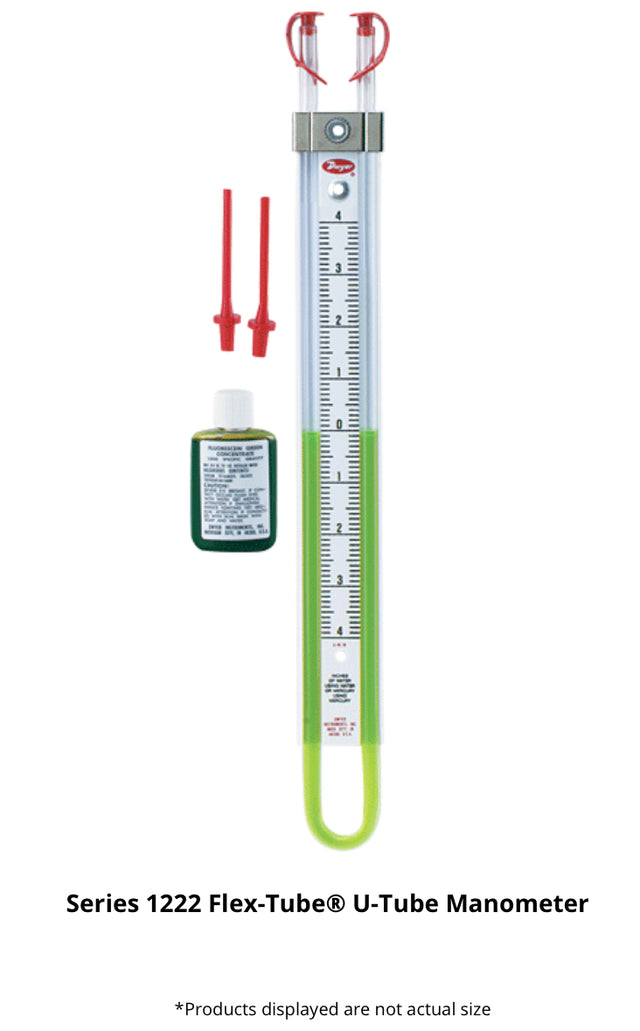 Dwyer Flex-Tube U-Tube Manometer – Fluid Filled