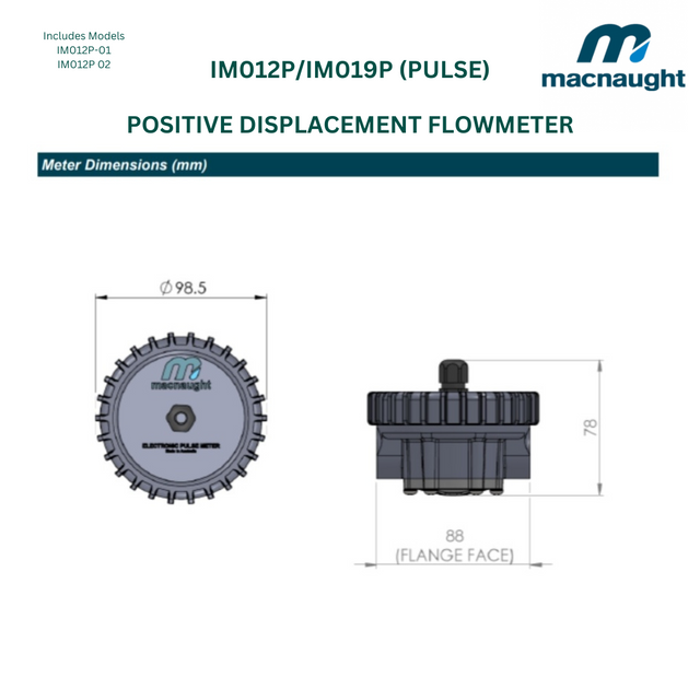 MacNaught Pulse Oil Meter 3/4" BSP